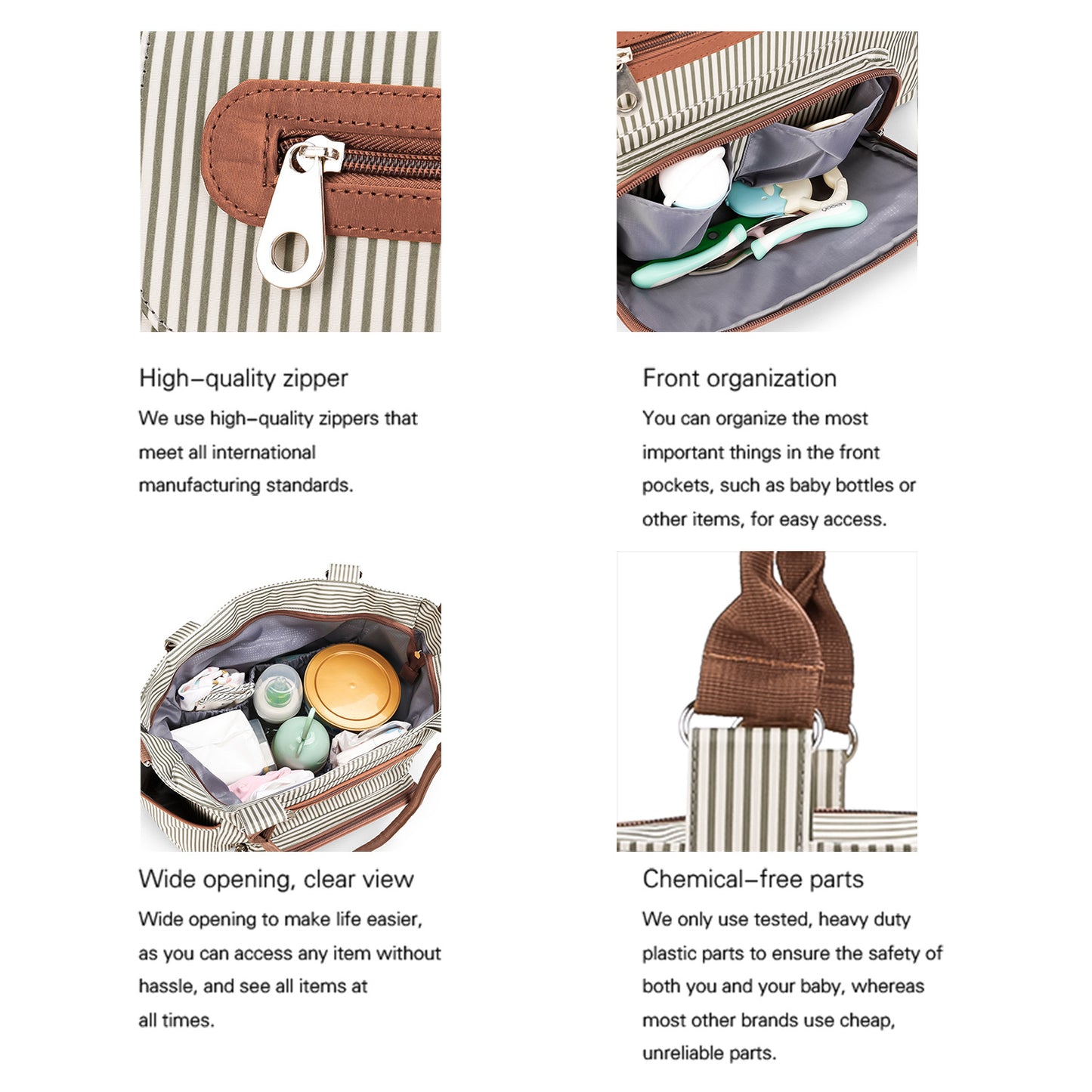Stilvolle Wickeltasche-Set Brehn