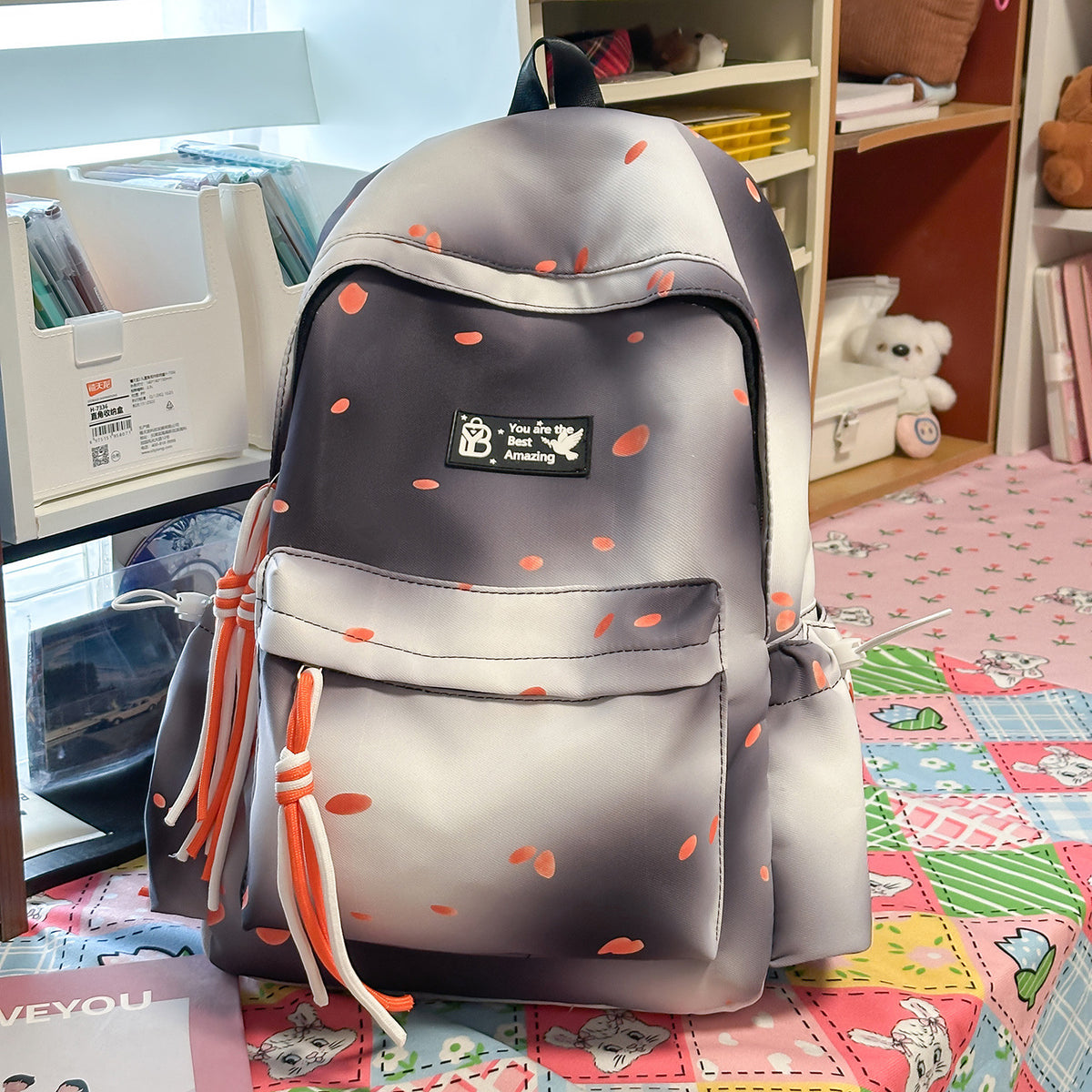 Stilvolle gepunktete Rucksack Brehn