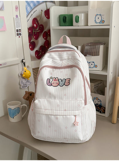 Verspielt Bestickter Schulrucksack Brehn