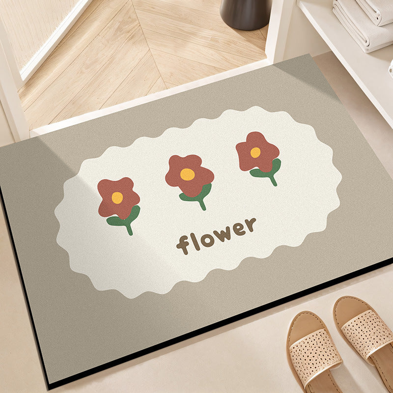 Florale dekorative Eingangsmatte