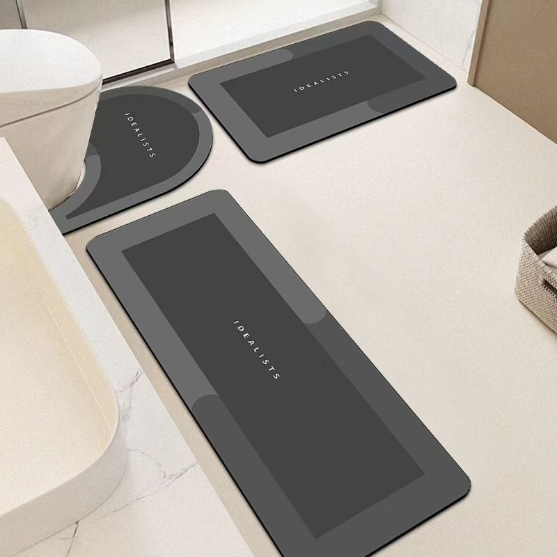 Modern Minimalist Badezimmermatten-Set Brehn