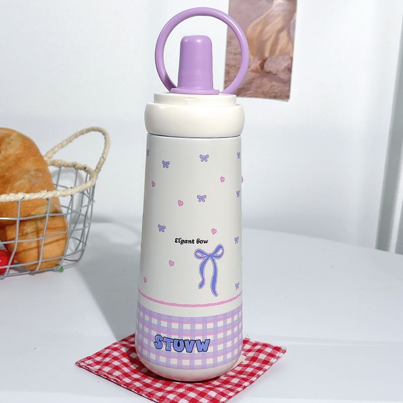Damen stilvolle Trinkflasche mit elegantem Schleifenmotiv Brehn