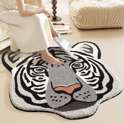 Tiger-Kopf-förmiger Teppich Brehn
