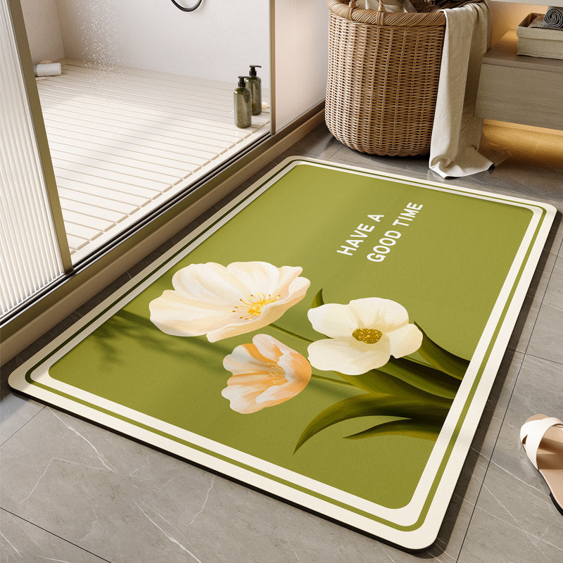 Dekorative florale Badematte Brehn