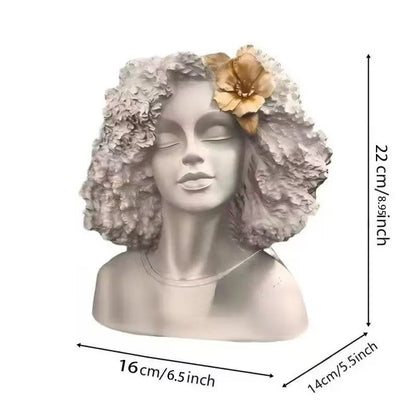Dekorative Büste mit afrikanischem Motif Brehn