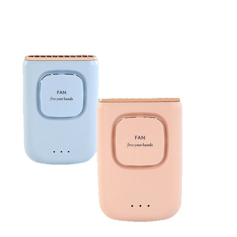 Frauen nan kompakt wiederaufladbarer tragbarer Handventilator mit integriertem Powerbank und faltbarem Ständer Brehn
