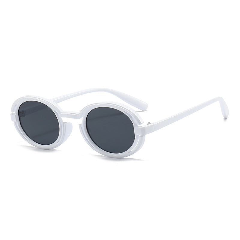Damen Runde Sonnenbrille im modernen Retro-Stil Brehn