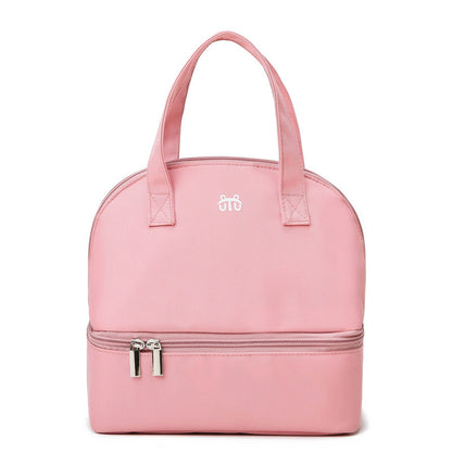 Damen isolierte Kühltasche mit praktischem doppelt zip-Design Brehn