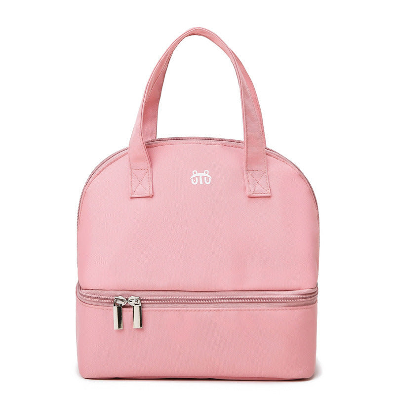Damen Isolierte Lunch-Tasche mit doppeltem Fächerdesign Brehn