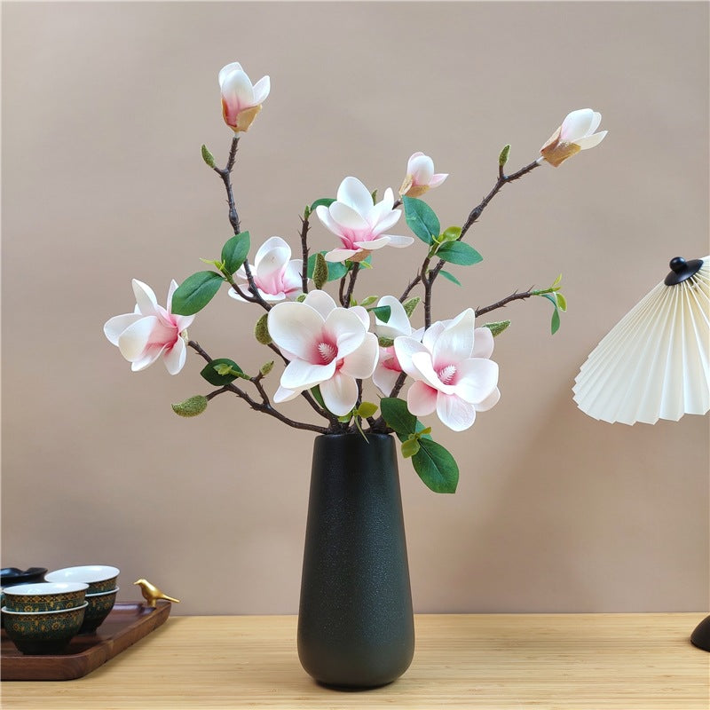 Elegante Seidenmagnolienblütenzweig