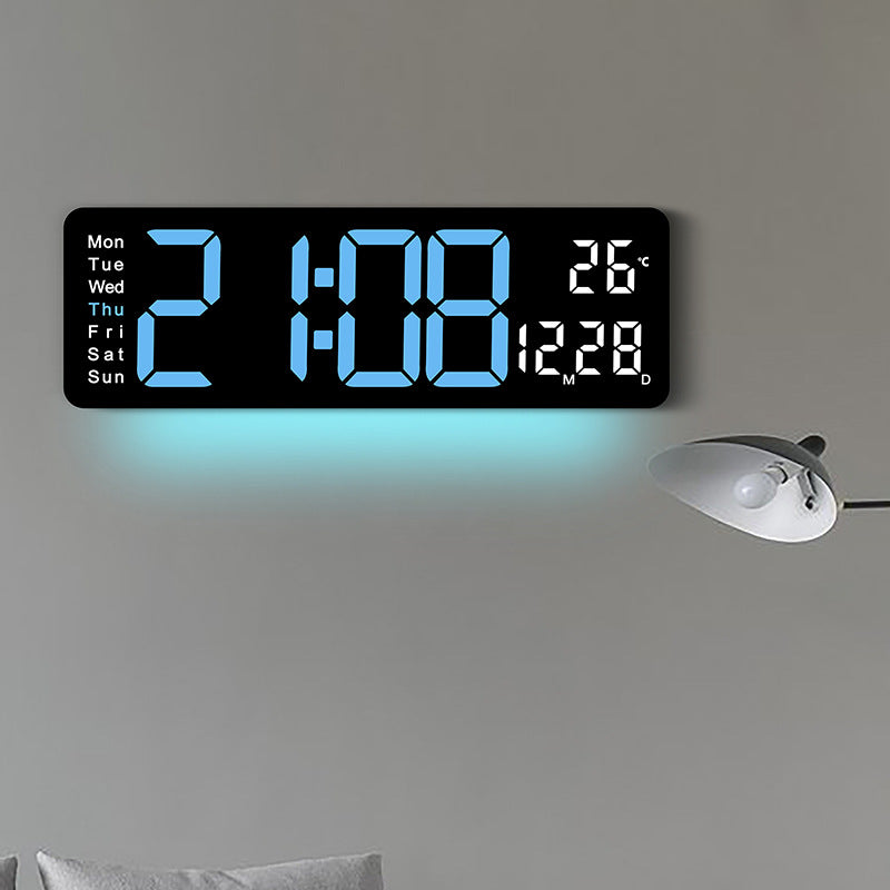 Digitaler LED-Wecker mit Temperatur- und Wochentagsanzeige Brehn