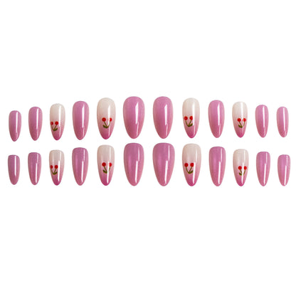 Chic Kirschblüten Nagelkunst