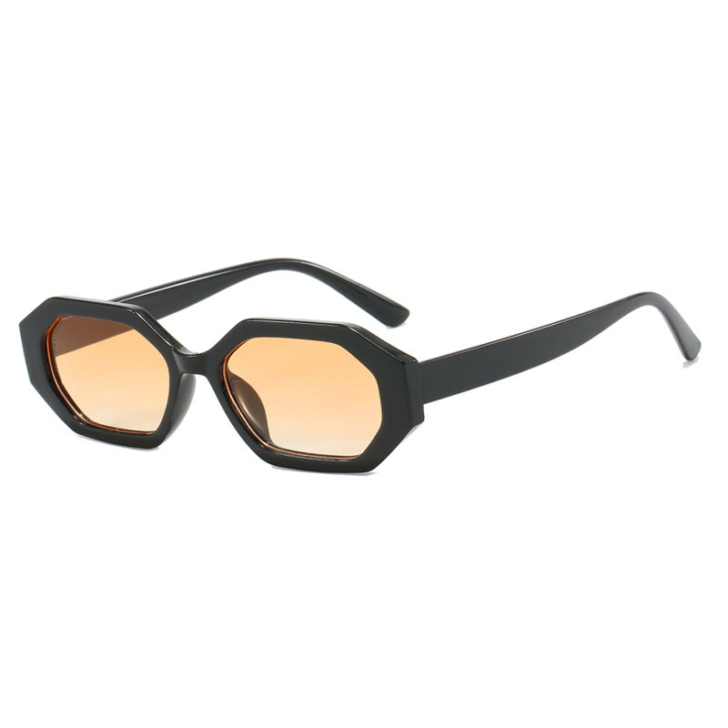 Damen auffällige Sonnenbrille im modernen achteckigen Design Brehn