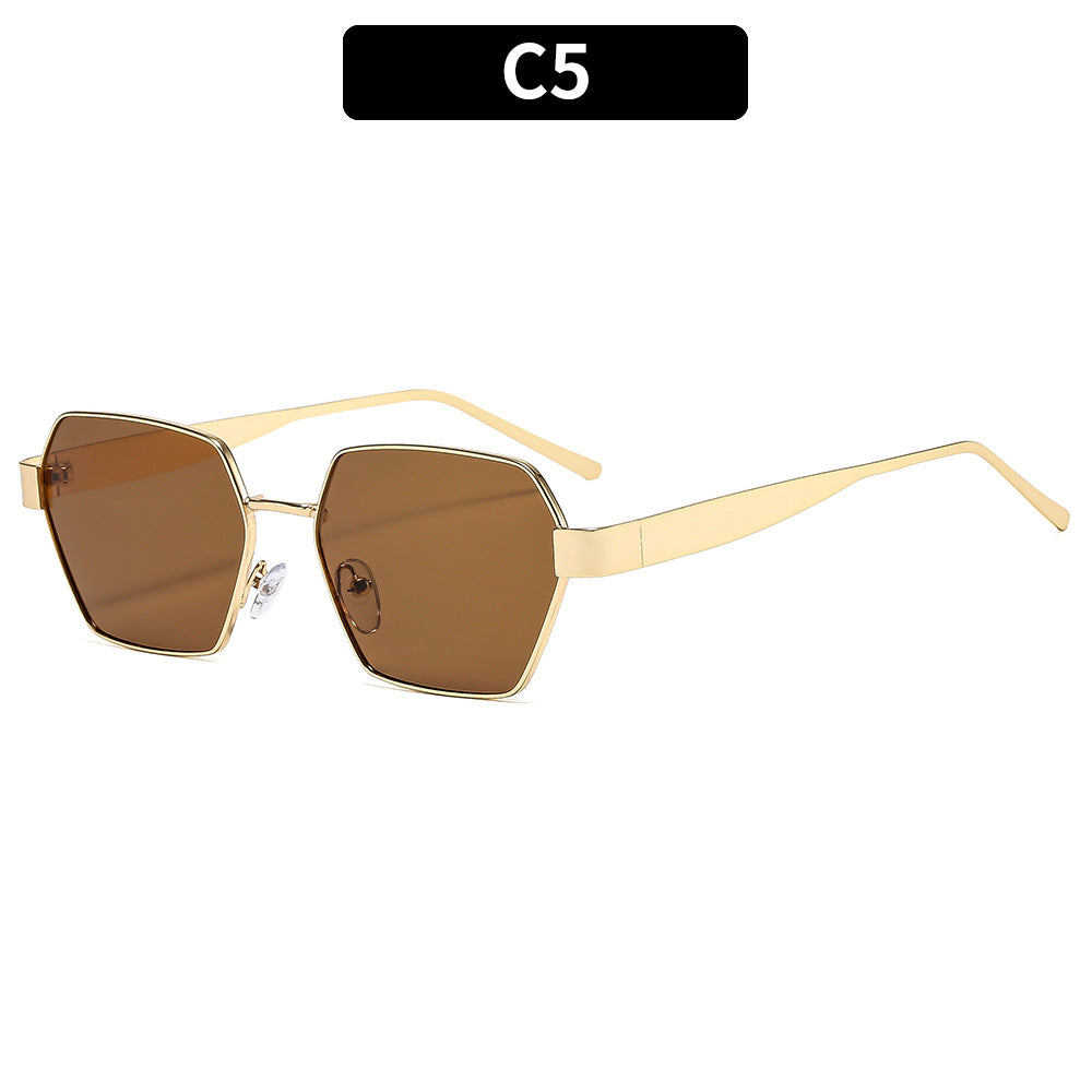 Elegante sechseckige Rahmen-Sonnenbrille