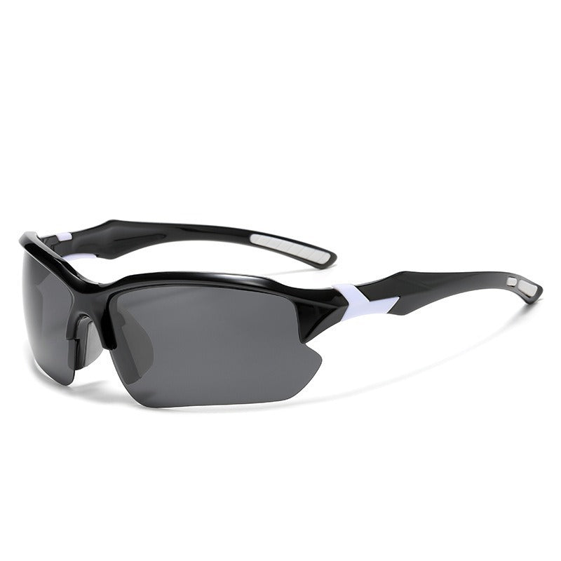 Unisex nan sportliche Performance-Sonnenbrille mit teilrahmen polarisiert UV-Schutz rutschfeste Nasenpads Brehn