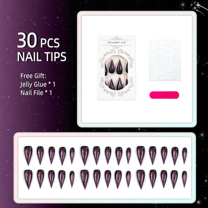 Glamorous Cat-Eye Press-On Nails