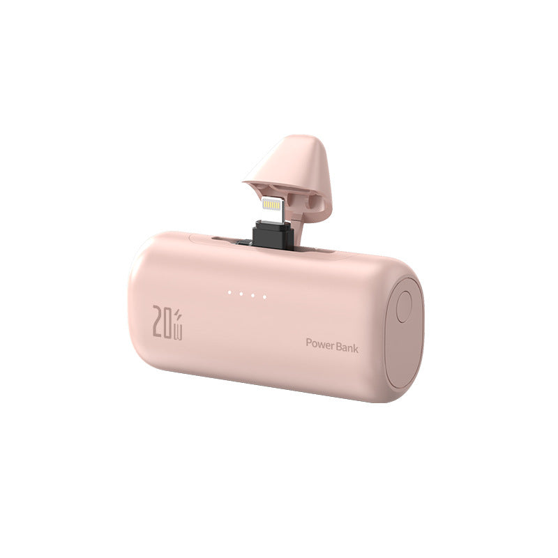 Tragbare Powerbank mit Integriertem Lightning-Anschluss und Schnellladefunktion Brehn
