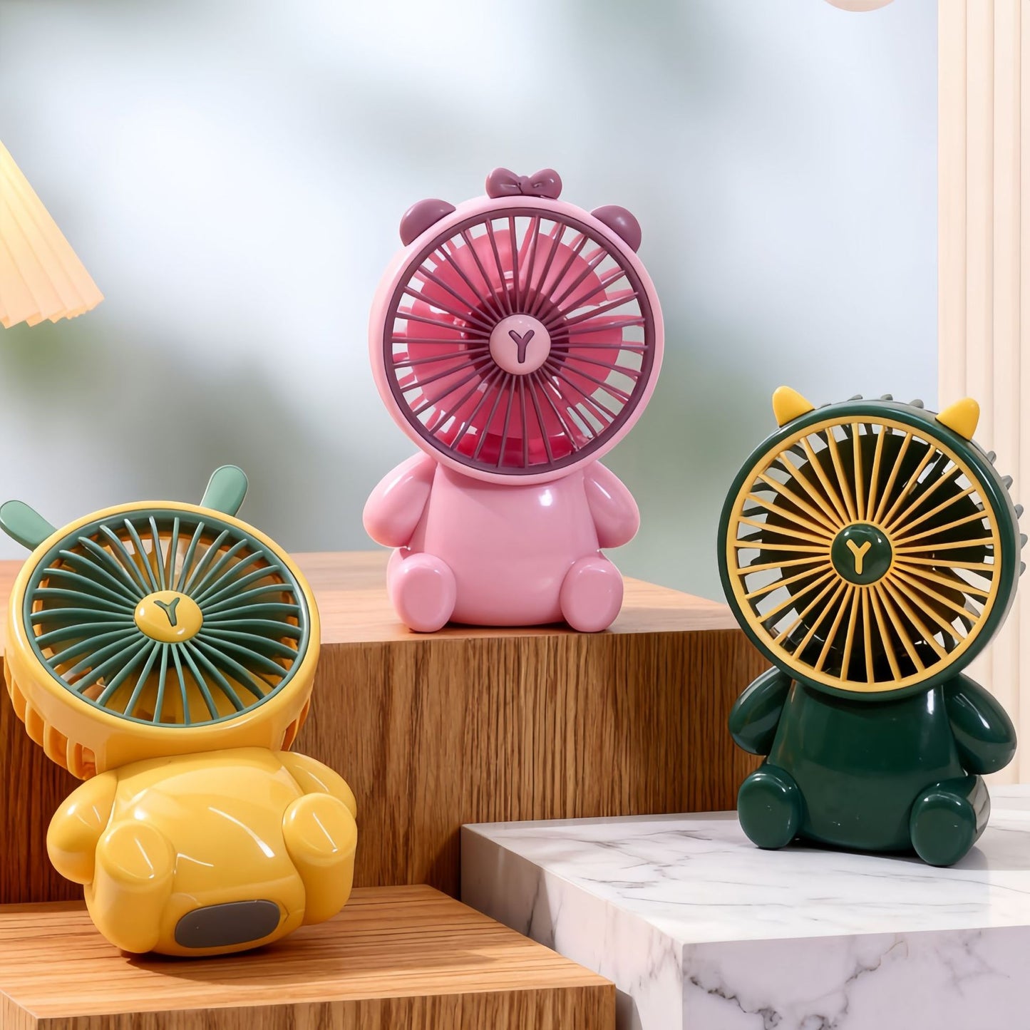 Damen Tragbarer USB Handventilator im niedlichen Tierdesign Brehn