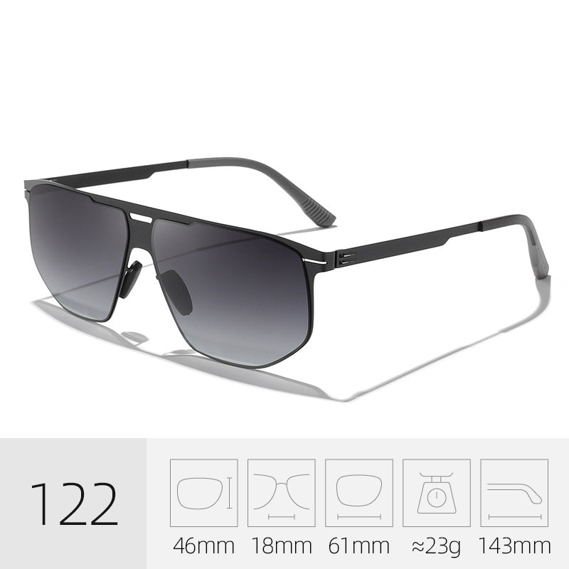 Trendy Quadrat Rahmen Sonnenbrille Brehn
