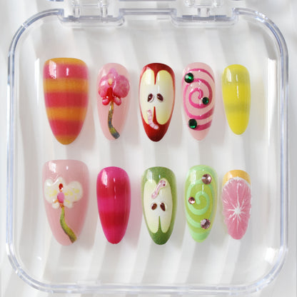 Verspielt Dekoratives Druck-Nagelkunst-Set Brehn