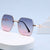Damen extravagante und moderne Sonnenbrille im ausgefallenen Design Brehn