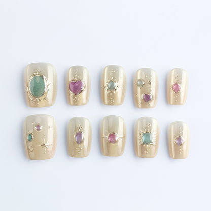 Dekorative Press-On Nagelkunst Kollektion Brehn