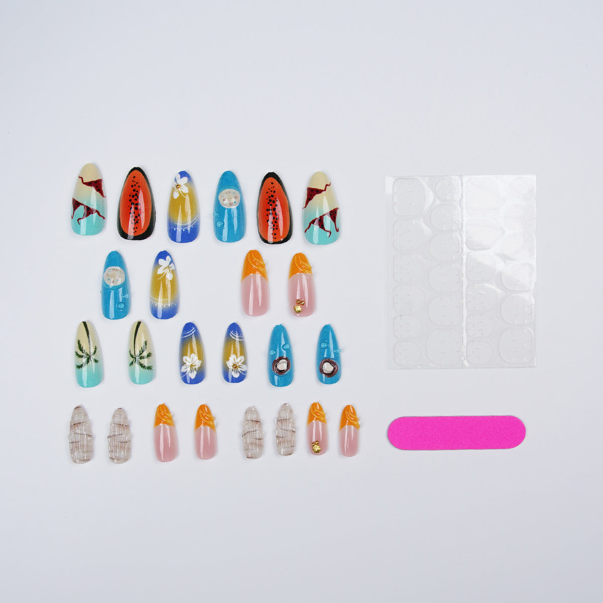 Kunstnagelset mit maritimem Motiv Brehn