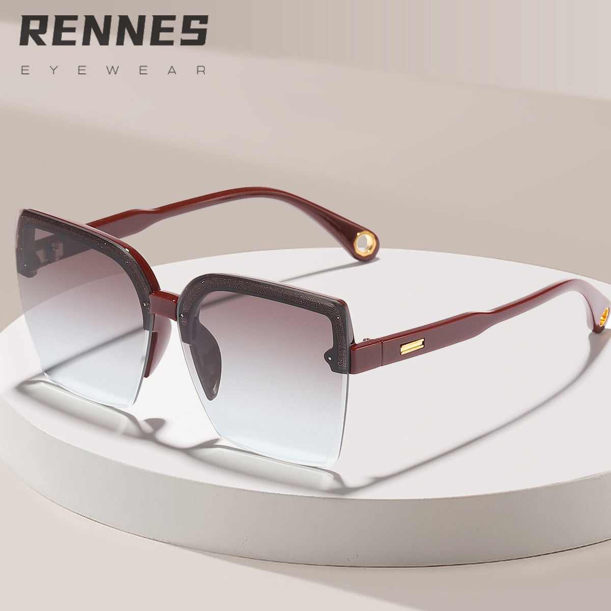 Damen modische Sonnenbrille mit elegantem Gradient-Design Brehn