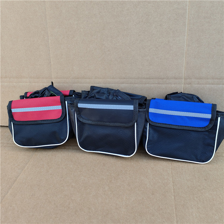 kompakte wasserdichte Fahrradlenkertasche mit reflektierendem Sicherheitsstreifen und Schnellverschlussmontage Brehn