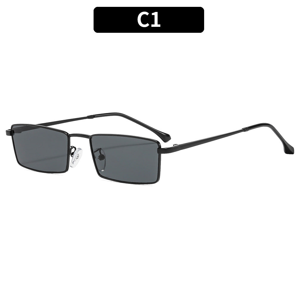Vintage-inspirierte rechteckige Sonnenbrille