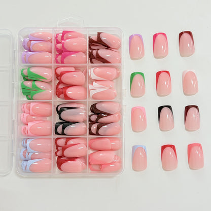 Anpassbare Full Cover Press-On Nail Tips Set