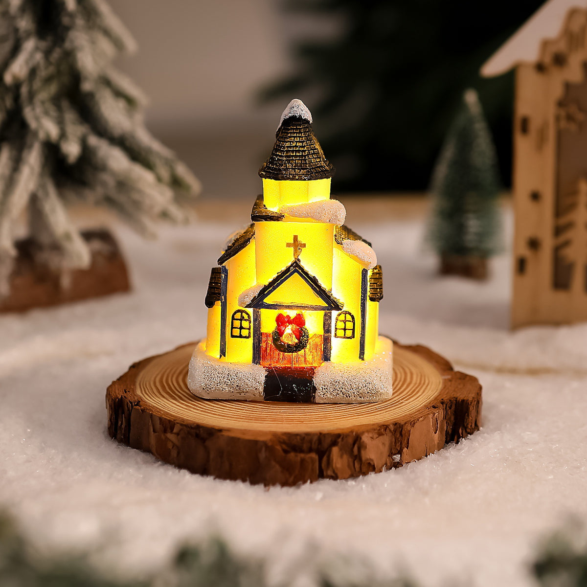 Nostalgische Weihnachtsdorf-Haus-Dekoration Brehn