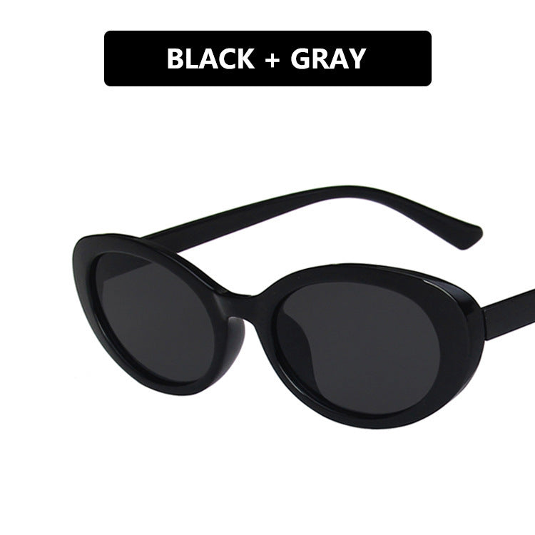 Damen Cat-Eye Sonnenbrille mit transparentem Rahmen und gradienten Gläsern Brehn