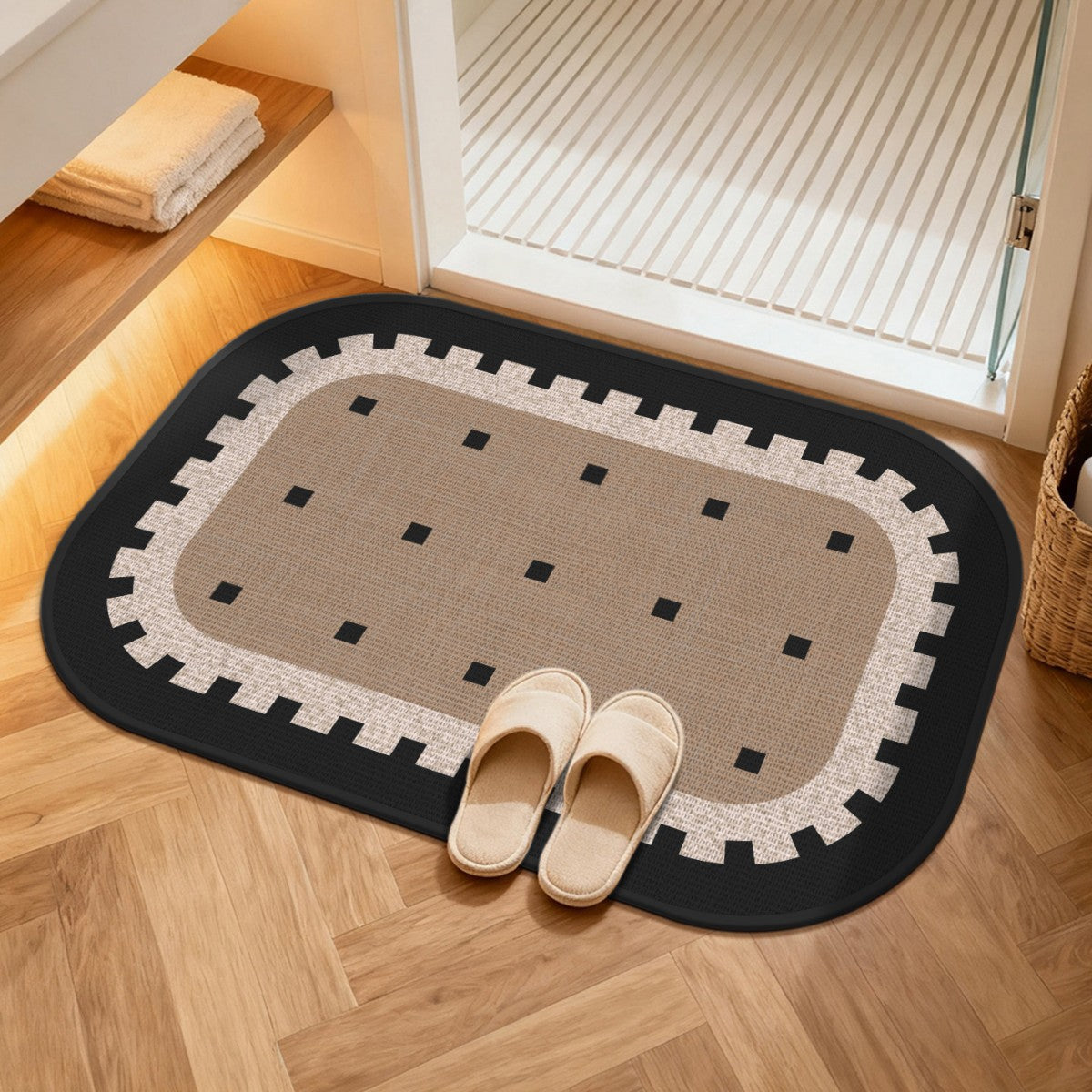 Komfort Wasserabweisende Badematte Brehn