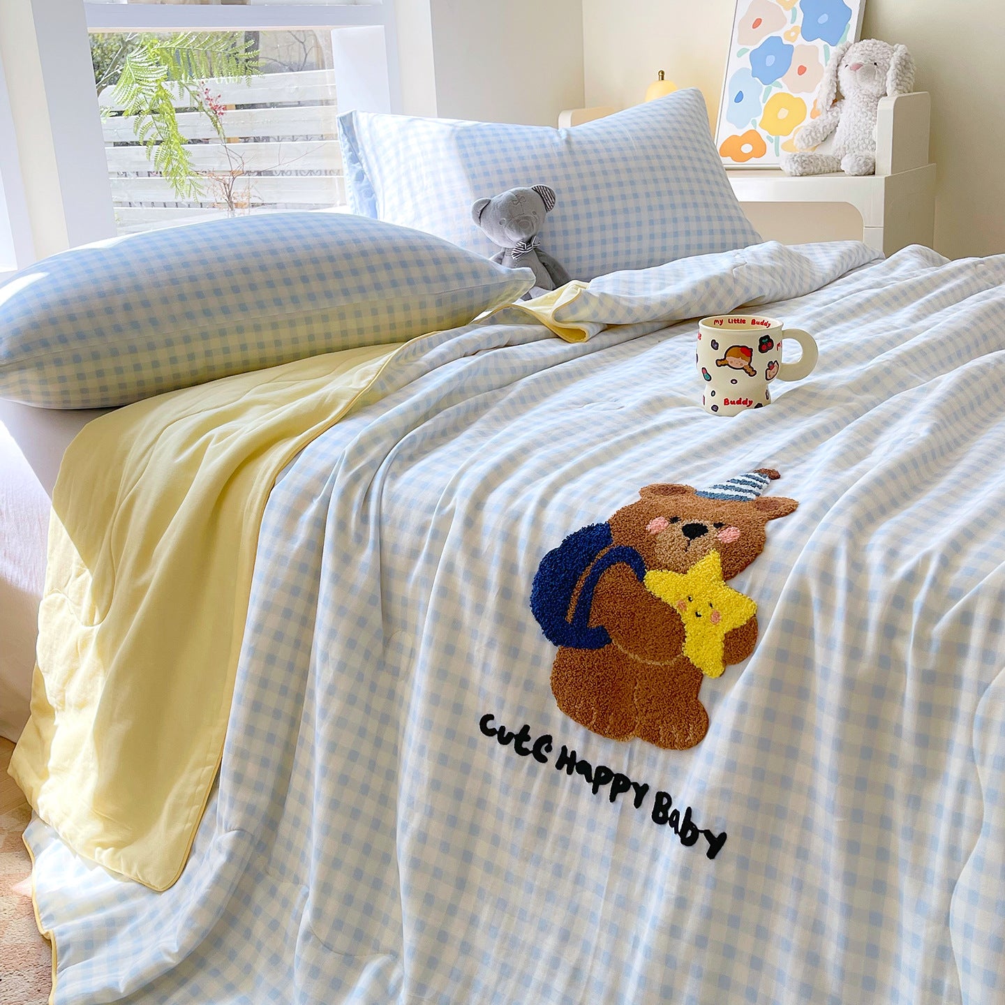 Damen Kuscheldecke mit niedlichem Bärenmotiv Brehn