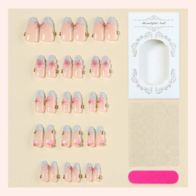 Premium Floral Press-On Nail Set Brehn
