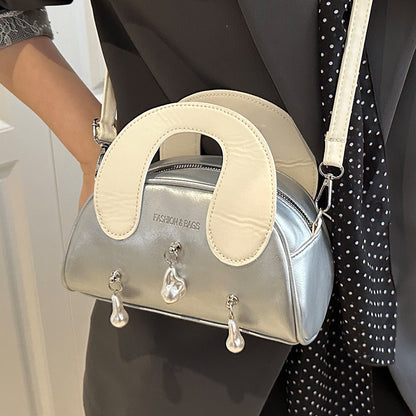 Elegante Perlenverzierte Handtasche
