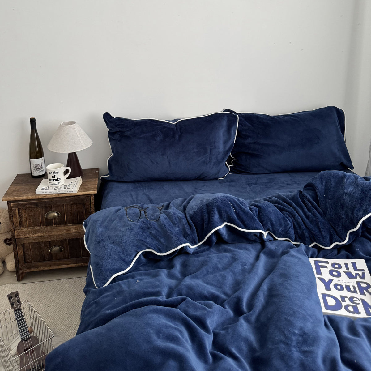 Premium Weiches Plüsch Bettwäsche Set