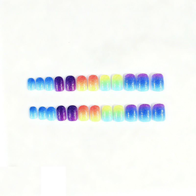 Gradient Glitter Nail Art Enhancements Brehn