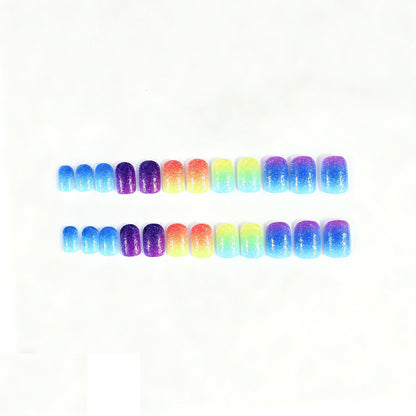 Gradient Glitter Nail Art Enhancements Brehn