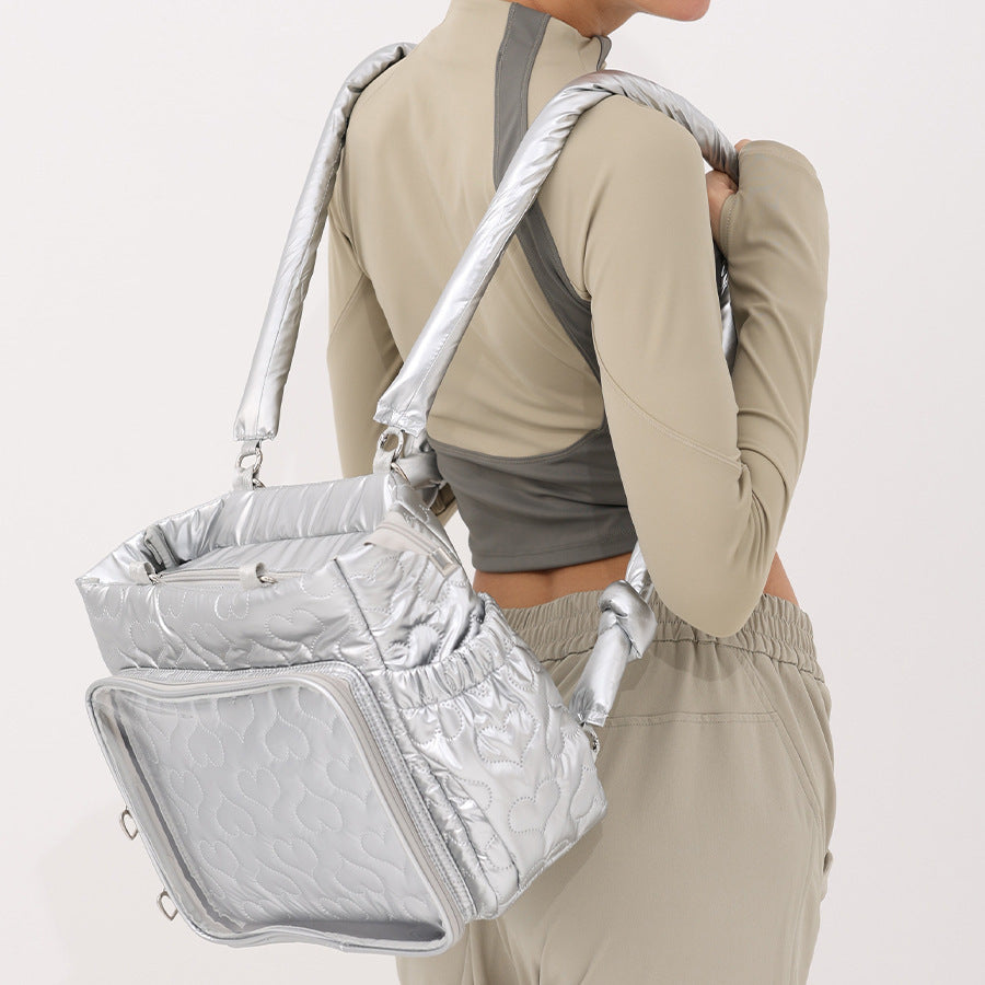 Herz-Muster Stepphandtasche