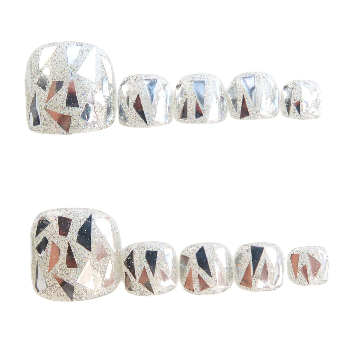 Premium Glitzernde Press-On Nagelkunst Set Brehn