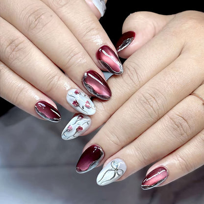 Elegante Press-On Nagelspitzen Set