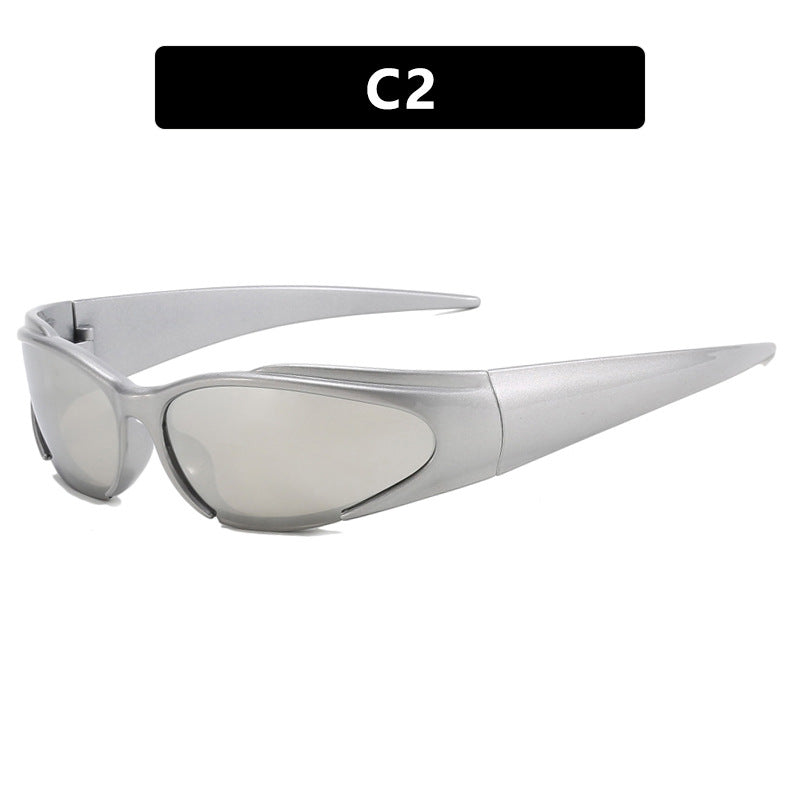 Damen Sportliche UV-Schutz-Sonnenbrille mit aerodynamischem Design Brehn