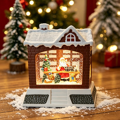 Dekorative Weihnachtslaterne mit Lichtern Brehn