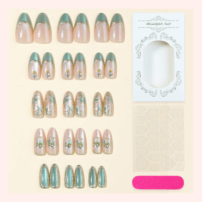 Dekoratives Floral Art Press-On Nail Set Brehn