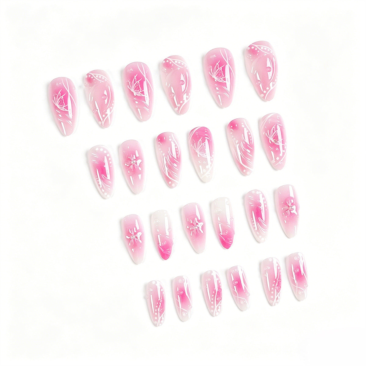 Elegantes Artikuliertes Press-On Nagelkit