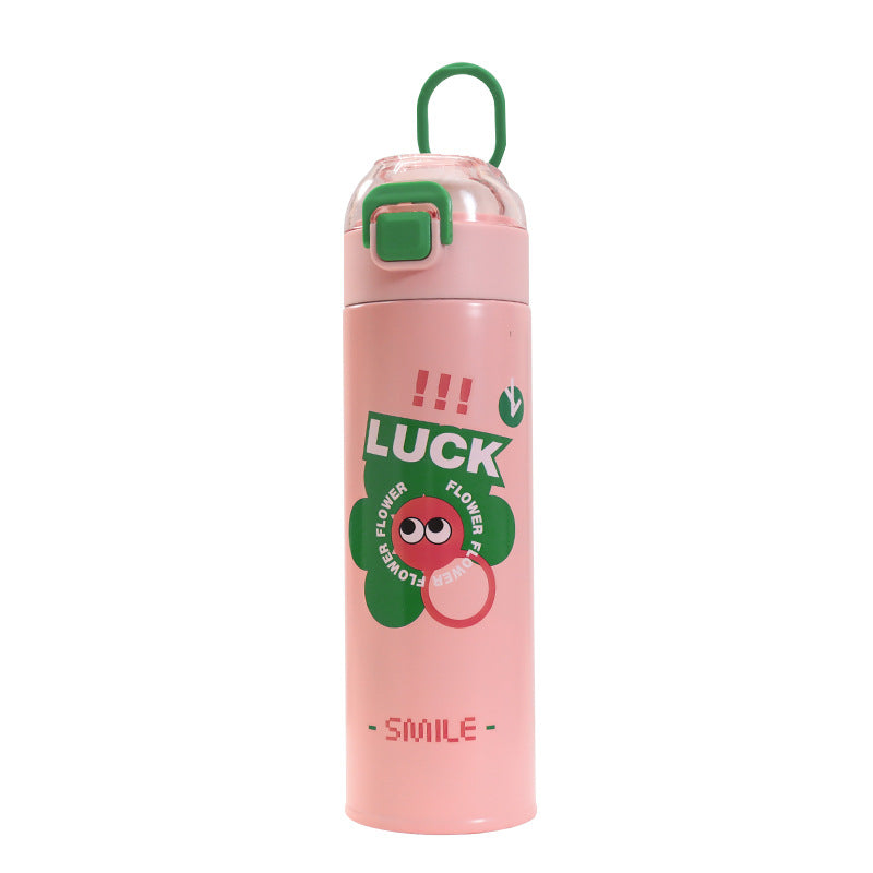 Isolierte Trinkflasche mit Innovativem Auslaufschutz und Praktischem Tragegurt Brehn