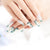 Künstlerisches Floral Press-On Nail Set Brehn