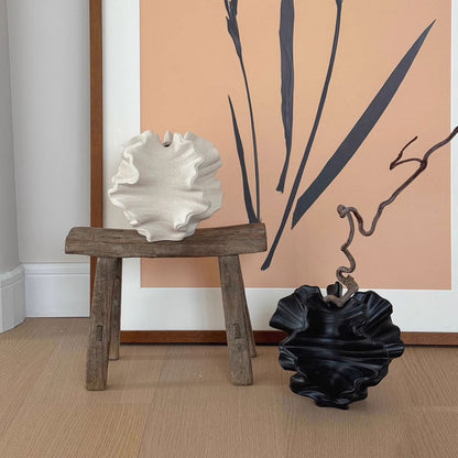 Muschelförmige dekorative Keramikvase